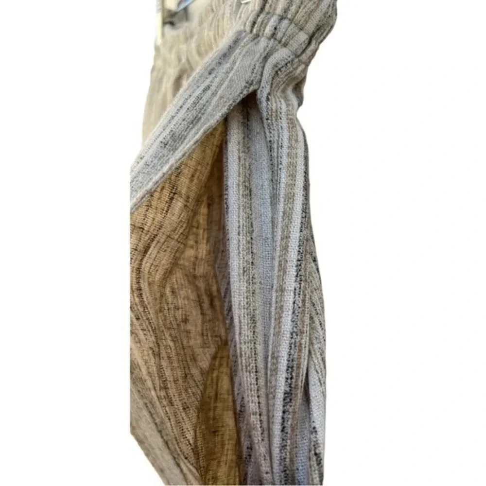 Alfred‎ Dunner Crinkle Pin Stripe Size 8 Elastic Waist Pant Suit Neutral Colors‍ - Picture 8 of 16